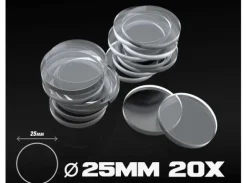 Akrylbaser Rund 25mm (20 stk)
