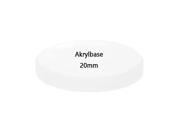 Akrylbaser Rund 20mm (15 stk)