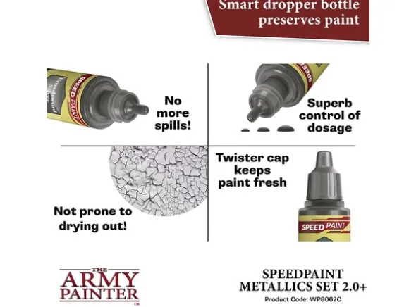 Army Painter Speedpaint Metallic Set 2.0