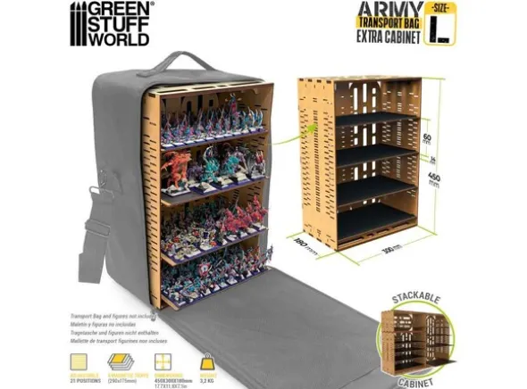 Army Transport Bag - Ekstra kabinett - L