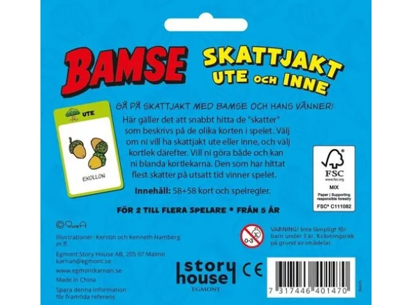 Bamse Skattjakt ute och inne - SVENSK