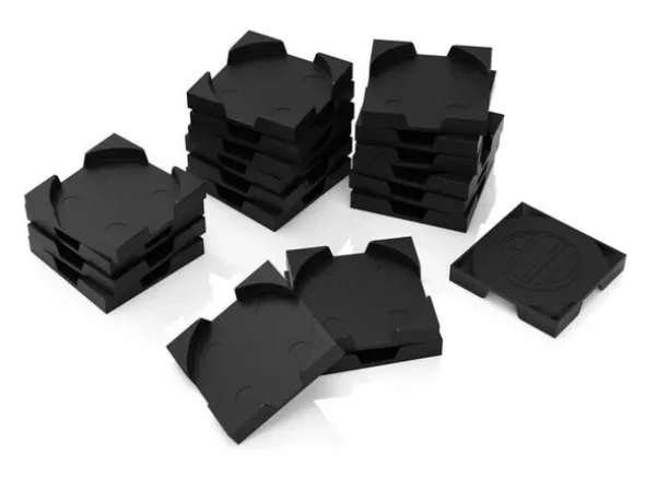 Base Adapter Round to Square 25mm