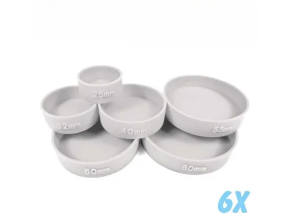 Bases Containment Moulds Round x6