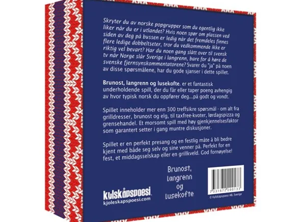 Brunost langrenn og lusekofte Kortspill