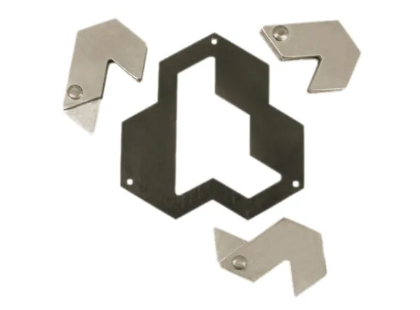 Cast Puzzle 4/6 Hexagon Hjernetrim meta