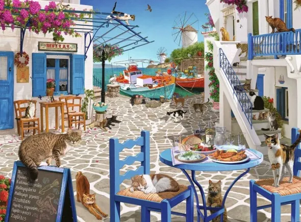Cats of Mykonos 1500 biter Puslespill