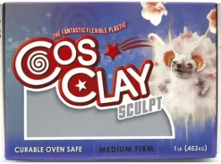 Cosclay Sculpting Clay Grey Medium Firm