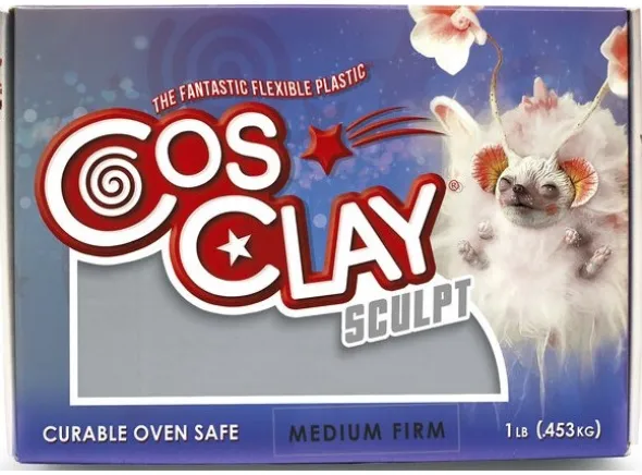 Cosclay Sculpting Clay Grey Medium Firm