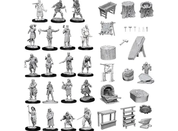 D&D Figur Deep Cuts Townspeople & Acces