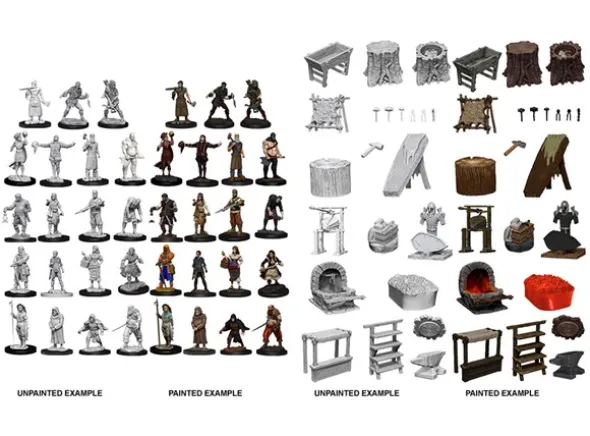 D&D Figur Deep Cuts Townspeople & Acces