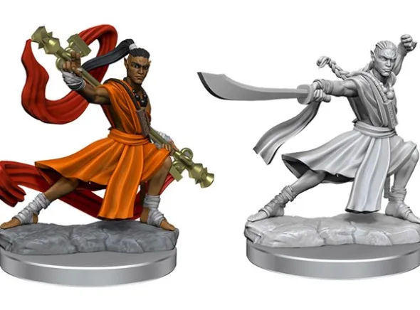 D&D Figur Frameworks Elf Monk Male