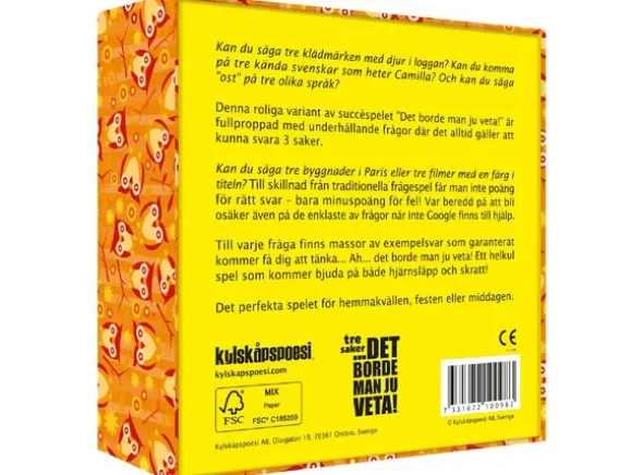 Det borde man ju veta Tre saker - SVENSK