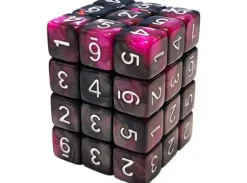 D6 12mm Dice Purple Swirl - 36 stk