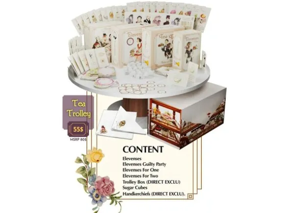 Elevenses Tea Trolley Box Kortspill