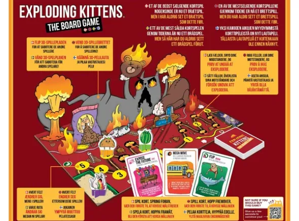 Exploding Kittens Board Game Brettspill