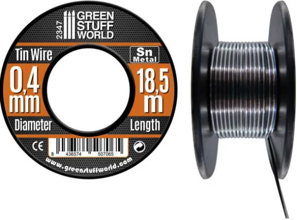 Flexible Tin Wire Roll - 0,4mm (18,5 m)