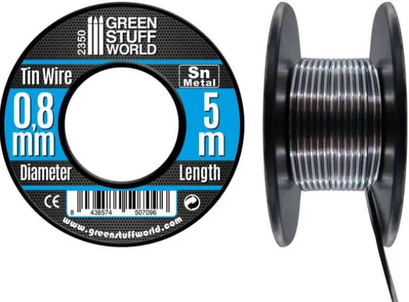 Flexible Tin Wire Roll - 0,8mm (5 meter)
