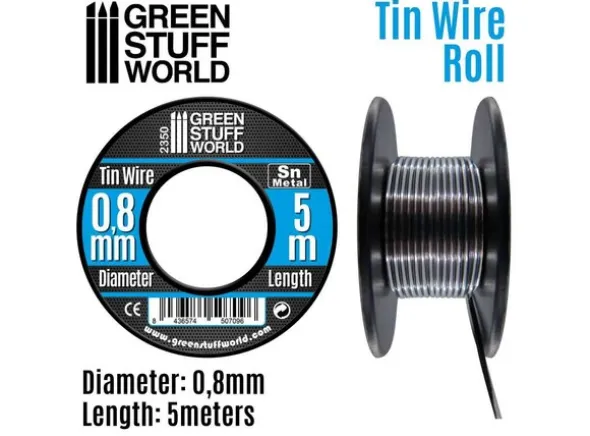 Flexible Tin Wire Roll - 0,8mm (5 meter)