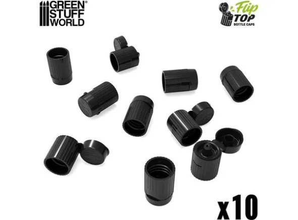 Flip-Top Dropper Caps x10