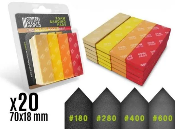 Foam Sanding Pads COARSE GRIT x20