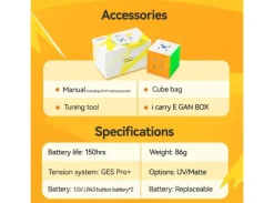 GAN356 I Carry E Smart Cube Frosted