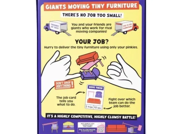 Giants Moving Tiny Furniture Brettspill