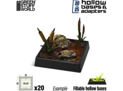 Hollow Plastic Bases 25mm