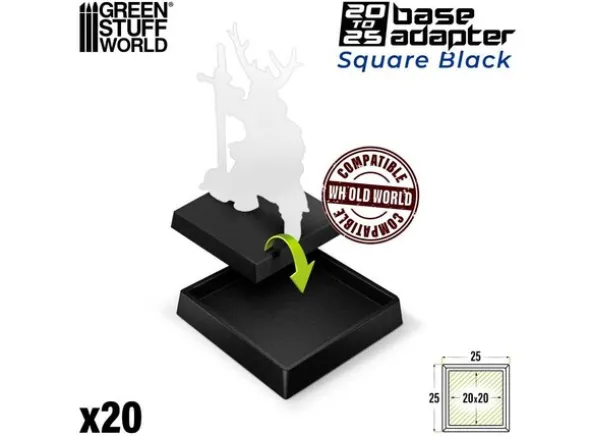 Hollow Plastic Bases 25mm
