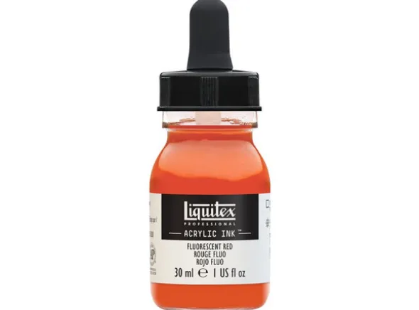 Ink Acrylic Fluorescent Red