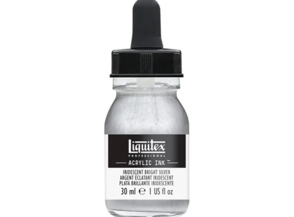 Ink Acrylic Iridescent Bright Silver