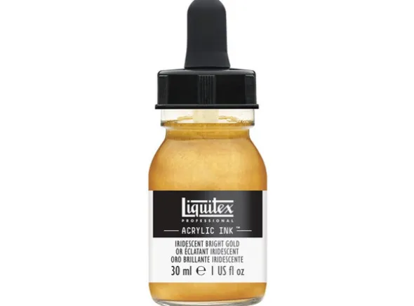 Ink Acrylic Iridescent Bright Gold