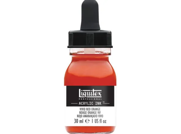 Ink Acrylic Vivid Red Orange