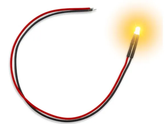 LED Light Orange Flickering 3mm (10 stk)