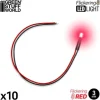 LED Light Red Flickering 3mm (10 stk)