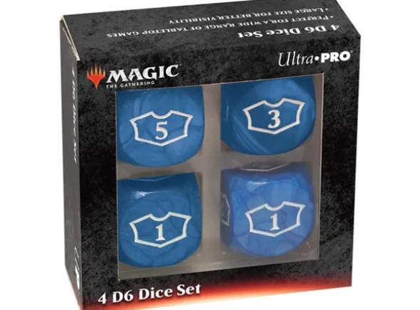 Magic Loyalty Dice 4 D6 Dice Set Blue