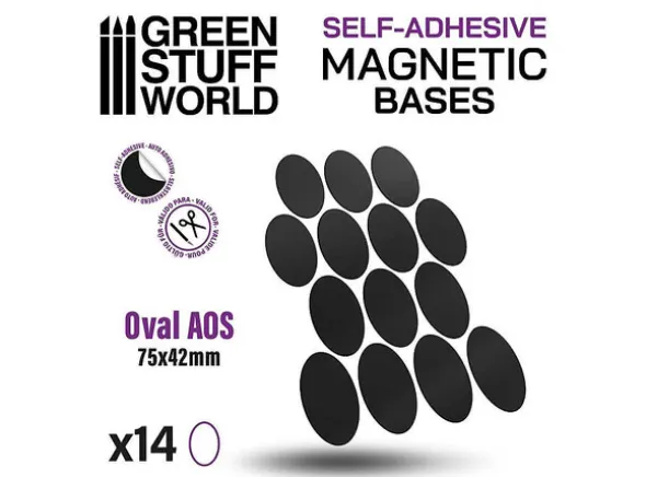 Magnetic Bases - 75x42mm (14 stk)