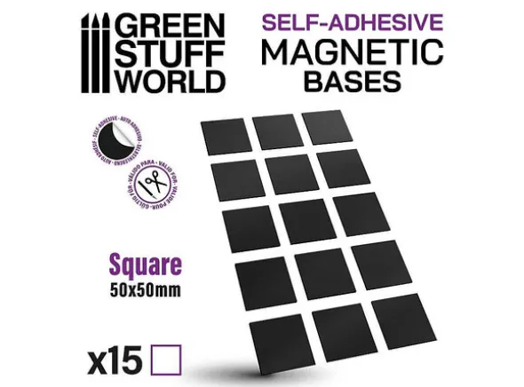 Magnetic Bases - 50x50mm (15 stk)