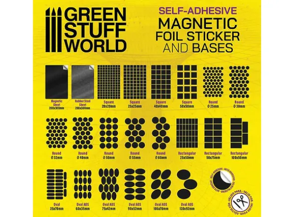 Magnetic Bases - 90x52mm (10 stk)
