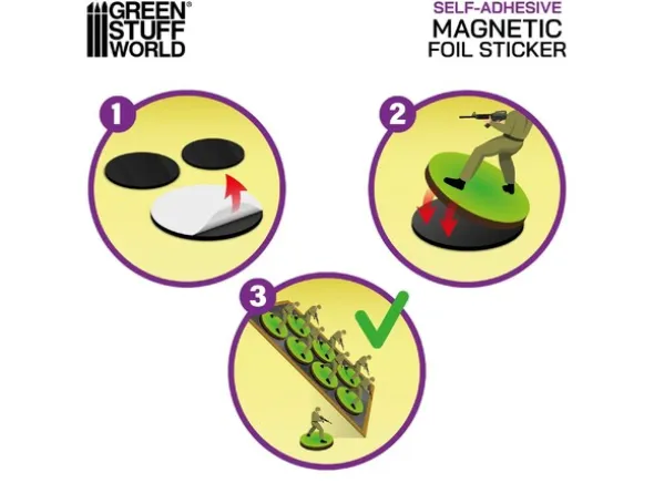 Magnetic Bases - 30x30mm (54 stk)