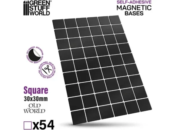 Magnetic Bases - 30x30mm (54 stk)