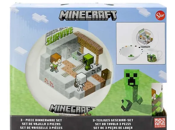 Minecraft Frokostsett - 3 deler