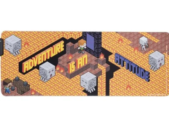 Minecraft Light Up Desk Mat - 80x30 cm