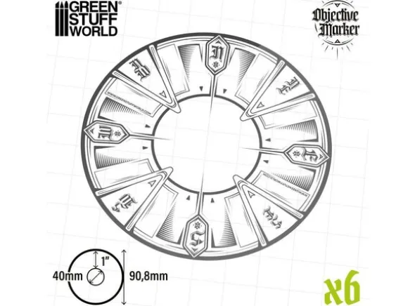 Mission Objective Markers for Kill Team