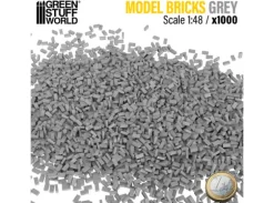 Model Bricks Grey 1:48 - 1000 stk