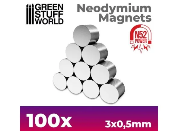 Neodymium Magnet 3x0,5mm - 100 stk