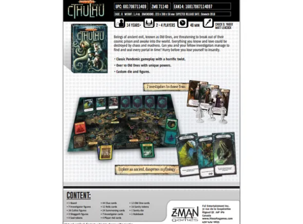 Pandemic Reign of Cthulhu Brettspill