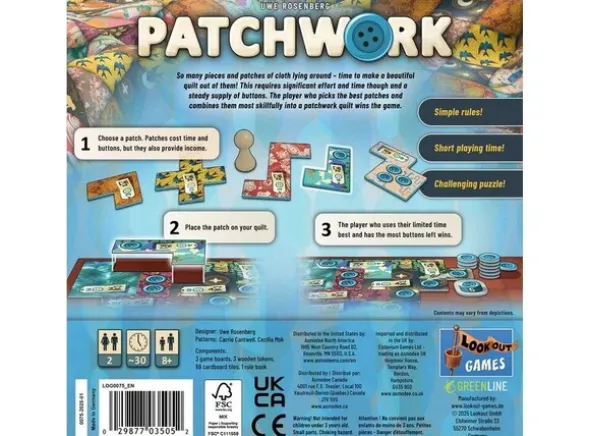 Patchwork Revised Edition Brettspill