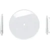 Plastbaser Clear Oval 35x30/Flying Stem
