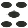 Plastbaser Svart Oval 75x42mm (5 stk)