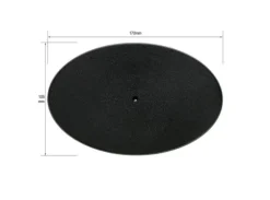 Plastbaser Svart Oval 170x105mm (1 stk)